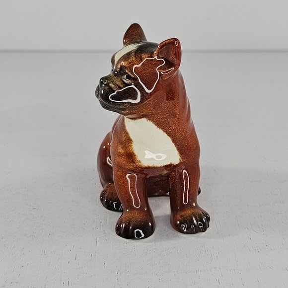 Vintage Goebel Boxer Puppy Sitting Figurine West Germany CH569/A - Picture 6 of 8